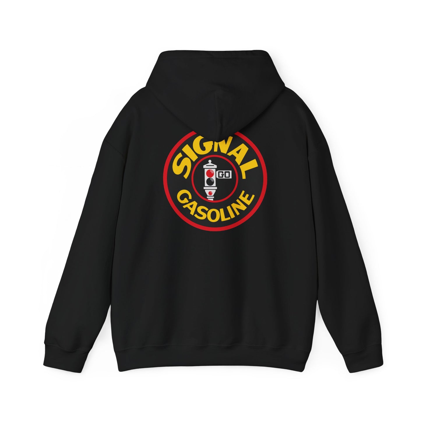 Signal Gasoline Vintage Logo Hoodie — Retro Petrol Sign Pullover