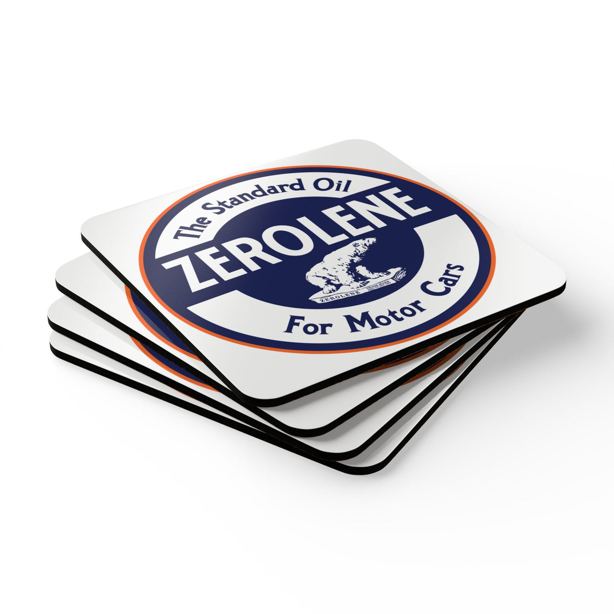 Zerolene Coaster Set — Vintage Standard Oil Petroliana Gift | The Faded Label Co.