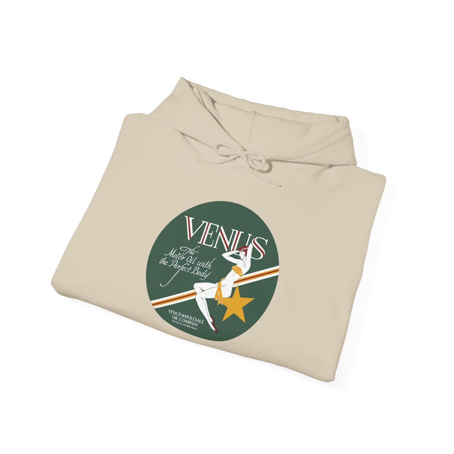Venus Retro Rocket Hoodie — Vintage Space Pinup Graphic Sweatshirt