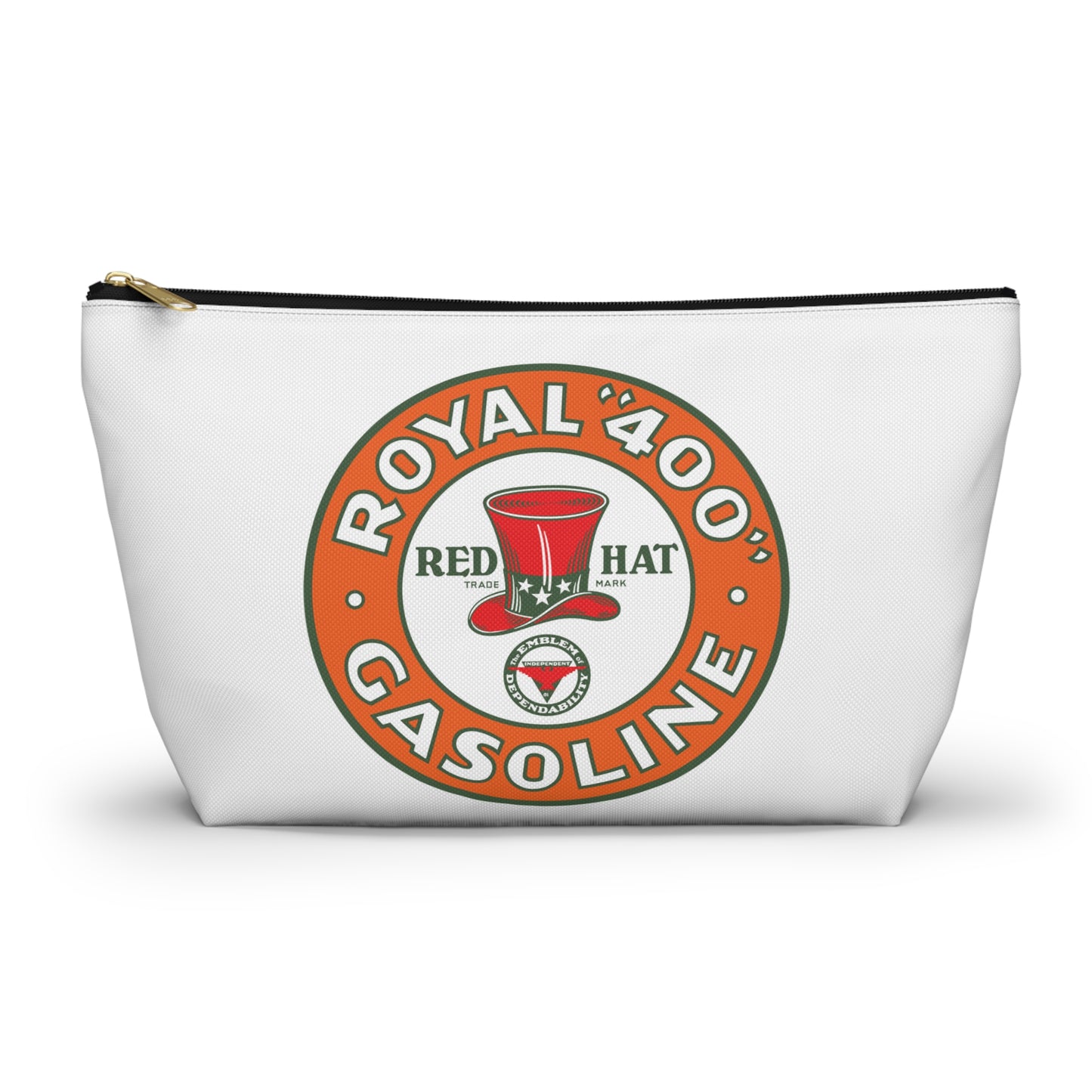 Red Hat Royal 400 Gasoline Accessory Pouch — Vintage Rare Petroliana Gift | The Faded Label Co.