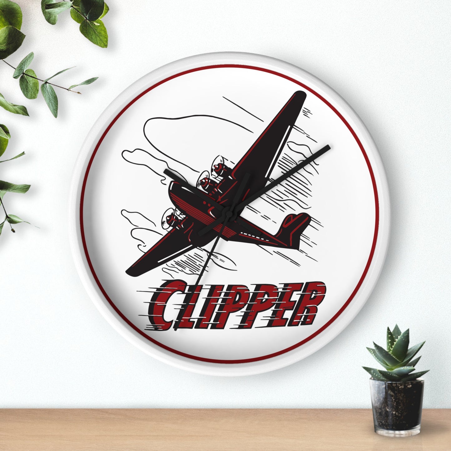 Clipper Petroleum Wall Clock — Vintage Petroliana Gift | The Faded Label Co.