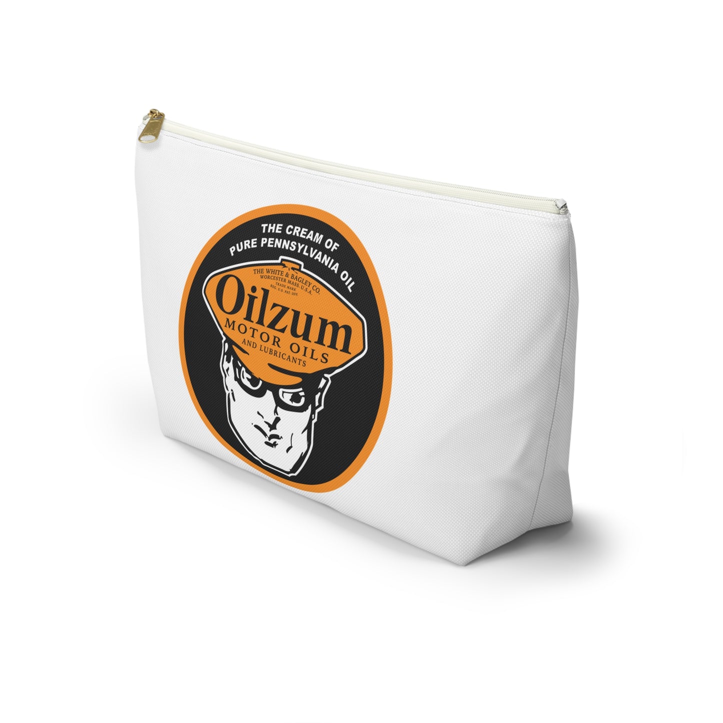 Oilzum Accessory Pouch — Vintage Racing Motor Oil Petroliana Gift | The Faded Label Co.